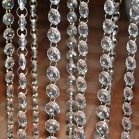 Perles cristal de decoration 1m